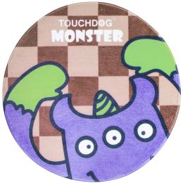 Touchdog Â® Cartoon Three-eyed Monster Rounded Cat and Dog Mat