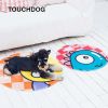 Touchdog Â® Cartoon Alien Monster Rounded Cat and Dog Mat