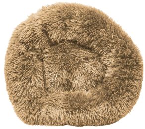 Pet Life Â® 'Nestler' High-Grade Plush and Soft Rounded Dog Bed (Color: Khaki, Size: Medium)