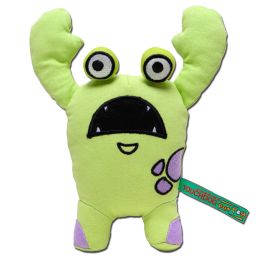 Touchdog Â® Cartoon Up-for-Crabs Monster Plush Dog Toy (Color: Green)