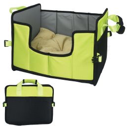 Pet Life Â® 'Travel-Nest' Folding Travel Cat and Dog Bed (Color: Green, Size: Small)