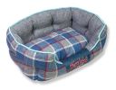 Touchdog Â® 'Archi-Checked' Designer Plaid Oval Dog Bed