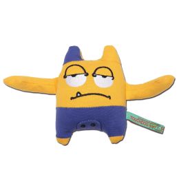 Touchdog Â® Cartoon Sleepy Monster Plush Dog Toy (Color: yellow)