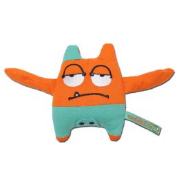 Touchdog Â® Cartoon Sleepy Monster Plush Dog Toy (Color: Orange)