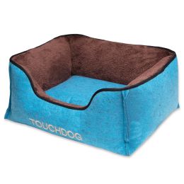 Touchdog Â® 'Felter Shelter' Luxury Designer Premium Dog Bed (Color: Blue, Size: Medium)