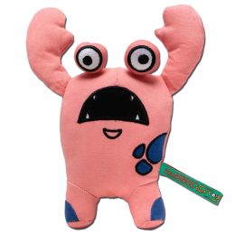 Touchdog Â® Cartoon Up-for-Crabs Monster Plush Dog Toy (Color: Pink)