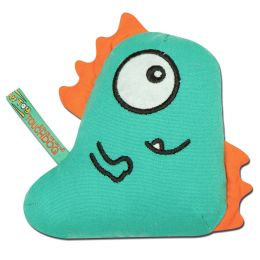 Touchdog Â® Cartoon Shoe-faced Monster Plush Dog Toy (Color: Green)