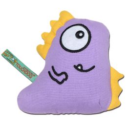 Touchdog Â® Cartoon Shoe-faced Monster Plush Dog Toy (Color: Purple)