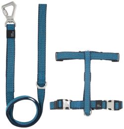 Pet Life Â® 'Escapade' Outdoor Series 2-in-1 Convertible Dog Leash and Harness (Color: Blue, Size: Small)