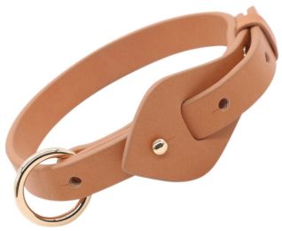 Pet Life Â® 'Ever-Craft' Boutique Series Adjustable Designer Leather Dog Collar (Color: Brown, Size: Small)