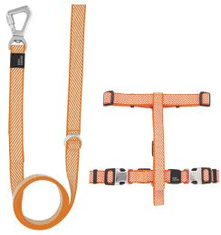 Pet Life Â® 'Escapade' Outdoor Series 2-in-1 Convertible Dog Leash and Harness (Color: Orange, Size: Large)