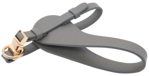 Pet Life Â® 'Ever-Craft' Boutique Series Adjustable Designer Leather Dog Harness (Color: grey, Size: Small)