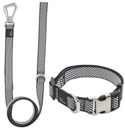Pet Life Â® 'Escapade' Outdoor Series 2-in-1 Convertible Dog Leash and Collar (Color: grey, Size: Large)