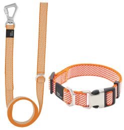 Pet Life Â® 'Escapade' Outdoor Series 2-in-1 Convertible Dog Leash and Collar (Color: Orange, Size: Large)