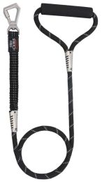 Pet Life Â® 'Flexo-Tour' Shock Aborbing and 3M Reflective Dog Leash (Color: Black)